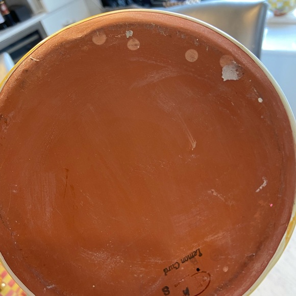 Mackenzie Childs Morning Glory Globe Yellow Canister with Lid RARE!!! - Picture 4 of 5